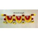 AFARZA; CHOICE GOOD FEEL GOOD Toran Garlands for Door Main Entrance Red Rose Hanging Handmade Bandhanwar Home Festival Decoration-25194