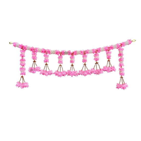 Afarza Pink Artificial Flower Toran | Elegant Floral Door Hanging for Home Décor-26207 Afarza Pink Artificial Flower Toran | Elegant Floral Door Hanging for Home Décor-26207