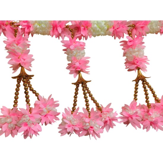 Afarza Pink Artificial Flower Toran | Elegant Floral Door Hanging for Home Décor-26207 Afarza Pink Artificial Flower Toran | Elegant Floral Door Hanging for Home Décor-26207