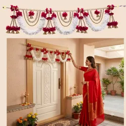 afarza Toran Garlands Handmade Bandhanwar Door Hanging HomeTraditional Wall Decoration-26206babypnk