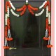 afarza Artificial Flower Garland Toran for Door Entrance Home Decoration Hanging 4piece 5ft 2309orange-white