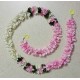 afarza Artificial Flower Garland Toran for Door Entrance Home Decoration Hanging 4 pieces 5 ft p-lightpink-White