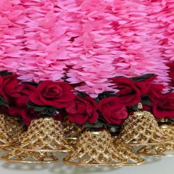 afarza Artificial Flower Garland Toran Red Rose Bell Wall Hanging for Door HangingHome Decoration Backdrop Pooja Gift 18 Inch 6 Pieces-2418BABYPINK afarza Artificial Flower Garland Toran Red Rose Bell Wall Hanging for Door HangingHome Decoration Backdrop Pooja Gift 18 Inch 6 Pieces-2418BABYPINK