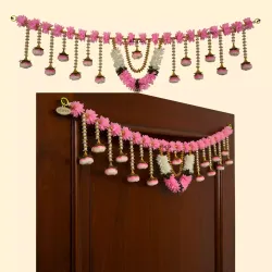 afarza  Artificial Flower Garland Toran for Door Entrance Home Decoration Hanging 4 Pieces 30 Inch-2423