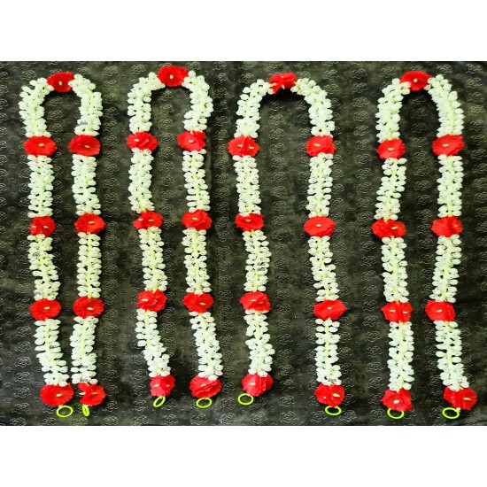 afarza Artificial Flower Toran Garlands Mogra Jasmine Door Wall Hanging (4 Piece) afarza Artificial Flower Toran Garlands Mogra Jasmine Door Wall Hanging (4 Piece)