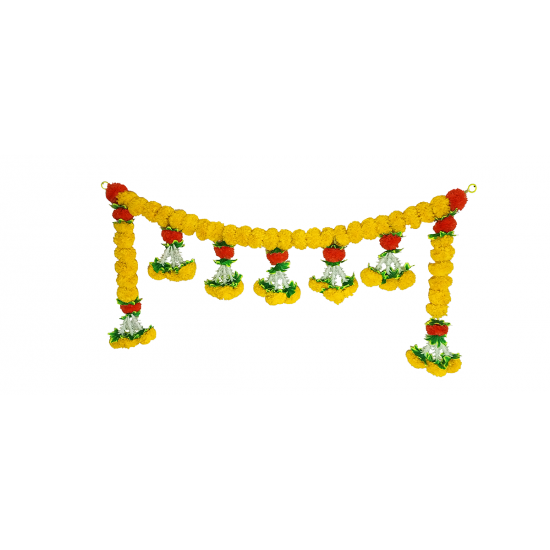 afarza Artificial Flower Garland Toran Latkan Wall Hanging for Door Home Decor Pink Yellow (30 inch) - Pack of 4 afarza Artificial Flower Garland Toran Latkan Wall Hanging for Door Home Decor Pink Yellow (30 inch) - Pack of 4