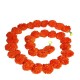 afarza Artificial Marigold Flower  Garland For Home Door Wall Decoraion Orange-4-piece Strings