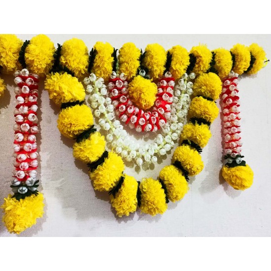 afarza Artificial Marigold Flower Toran Garlands Handmade Bandhanwar Door Hanging HomeTraditional Wall Decoration Diwali afarza Artificial Marigold Flower Toran Garlands Handmade Bandhanwar Door Hanging HomeTraditional Wall Decoration Diwali