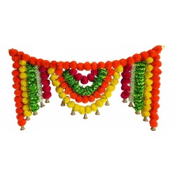 afarza Artificial Marigold Flower Toran Garlands Handmade Bandhanwar Door Hanging HomeTraditional Wall Decoration Diwali