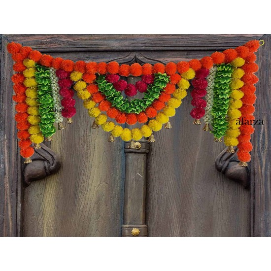 Asian Hobby Crafts Bandhanwar/Toranwar/Door Hanging, Wall Hanging for  Festive Decorations, Diwali Decorations, Home Decor,