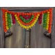 afarza Artificial Marigold Flower Toran Garlands Handmade Bandhanwar Door Hanging HomeTraditional Wall Decoration Diwali