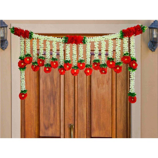 afarza Artificial Flower Toran Garlands Handmade Bandhanwar Door Hanging HomeTraditional Wall Decoration Diwali