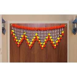 afarza Artificial Flower Toran Garlands Handmade Bandhanwar Door Hanging HomeTraditional Wall Decoration Diwali Wholesale-23140MNW