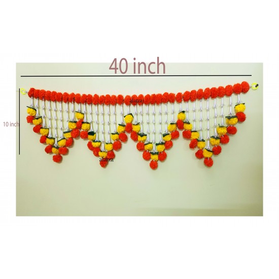 afarza Artificial Flower Toran Garlands Handmade Bandhanwar Door Hanging HomeTraditional Wall Decoration Diwali Wholesale-23140MNW