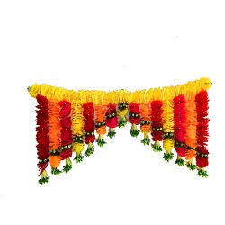 afarza Door Hanging Artificial Flowers Toran Garlands Handmade Bandhanwar  Home Traditional Wall Decoration Diwali 40x15inch