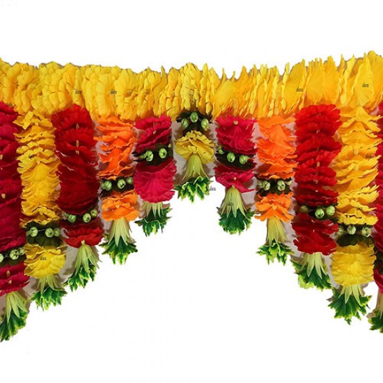 afarza Door Hanging Artificial Flowers Toran Garlands Handmade Bandhanwar  Home Traditional Wall Decoration Diwali 40x15inch