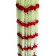 afarza Garland for Home Decoration mogra Toran For Door Hanging Wholesale-12ps strings-60 inch-red-mogra-ladi