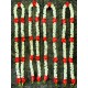 afarza Garland for Home Decoration mogra Toran For Door Hanging Wholesale-12ps strings-60 inch-red-mogra-ladi