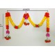 Afarza Artificial Flower Garland Toran for Door Entrance Hanging Marigold with Lotus Latest Home Decoration- 22P1