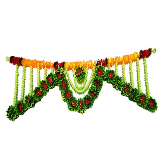 afarza Artificial  Flower Toran Garlands Handmade Bandhanwar Door Hanging HomeTraditional Wall Decoration