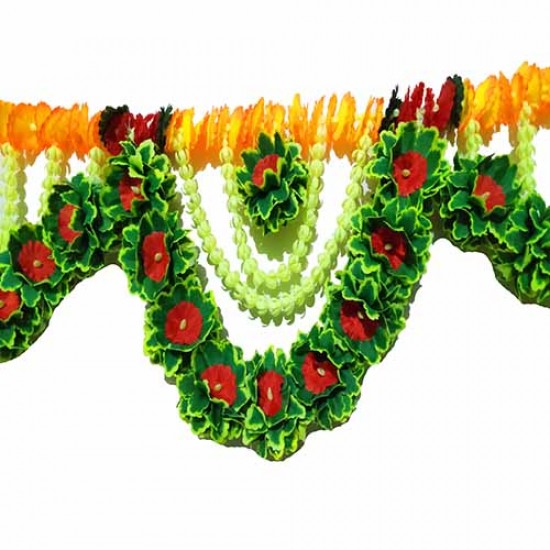 afarza Artificial Flower Toran Garlands Handmade Bandhanwar Door Hanging HomeTraditional Wall Decoration afarza Artificial Flower Toran Garlands Handmade Bandhanwar Door Hanging HomeTraditional Wall Decoration