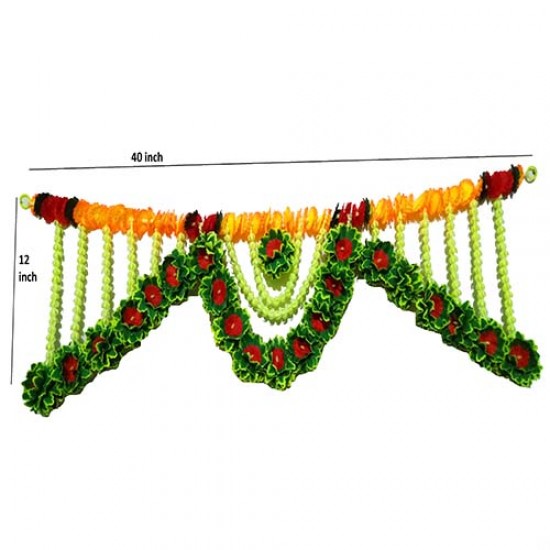 afarza Artificial  Flower Toran Garlands Handmade Bandhanwar Door Hanging HomeTraditional Wall Decoration