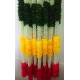 afarza Garland for Home Decoration Toran For Door Hanging Wholesale-12ps strings Pack-60 inch-white-mogra-multi